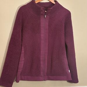 Fila Women's Burgundy Fleece Jacket